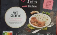 Porc caramel et riz basmati petits poiss