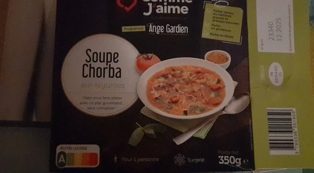 Soupe Chorba aux légumes