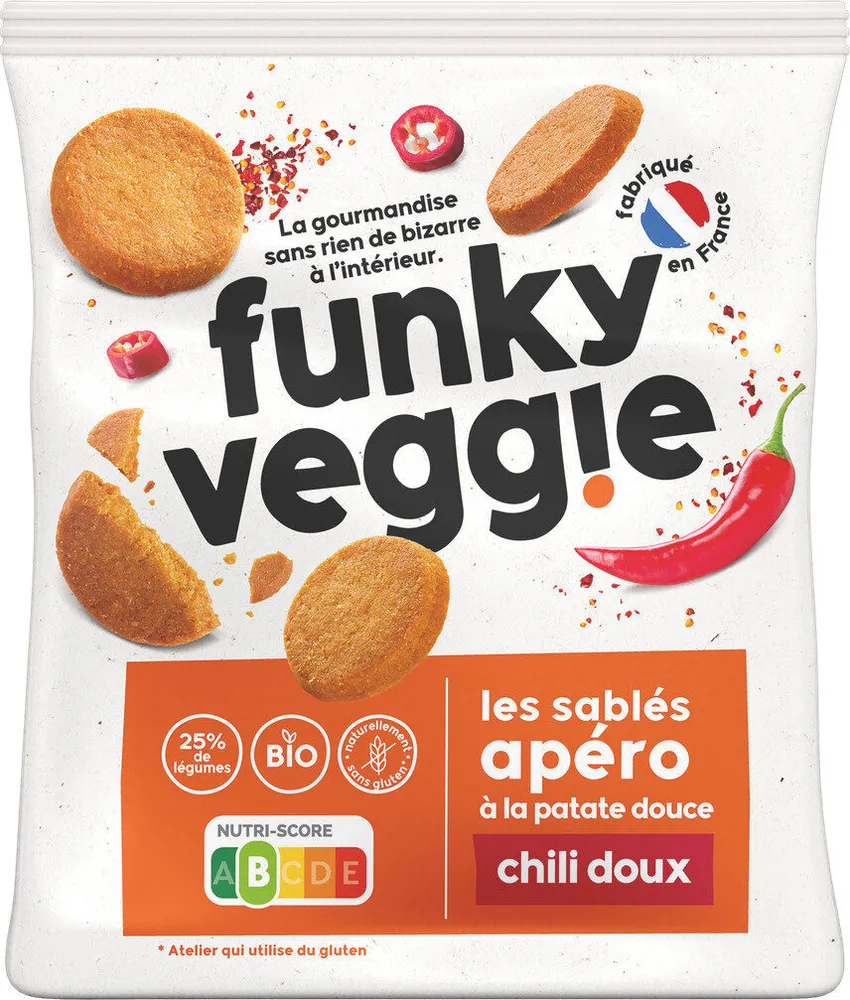 Les sablés apéro à la patate douce - Chili doux