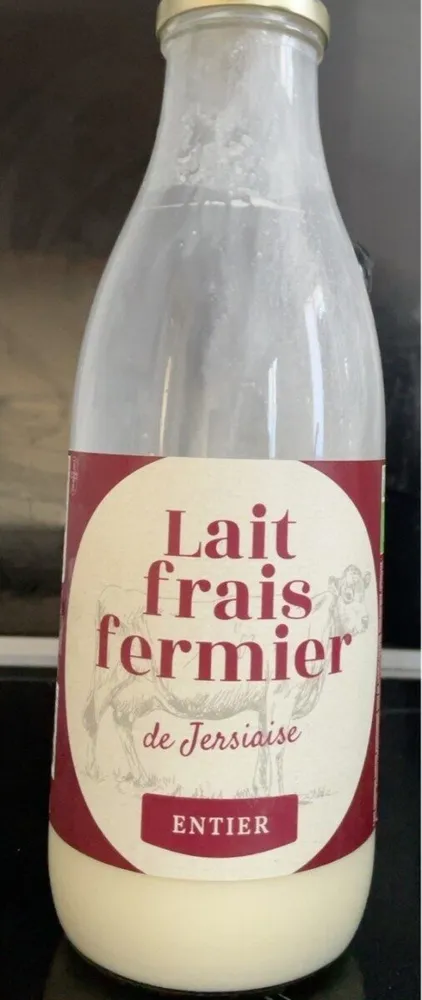 Lait frais fermier de Jersiaise entier