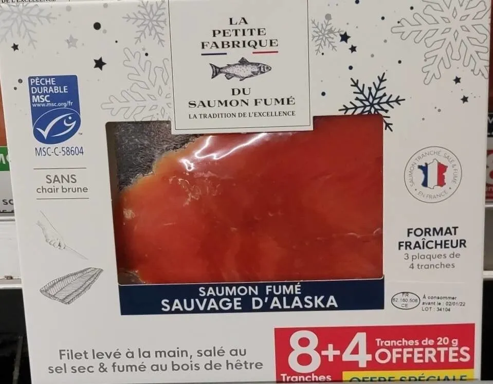 Saumon fumé sauvage d'Alaska