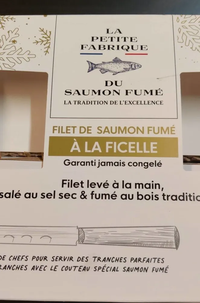 Filet de saumon fume a la ficelle