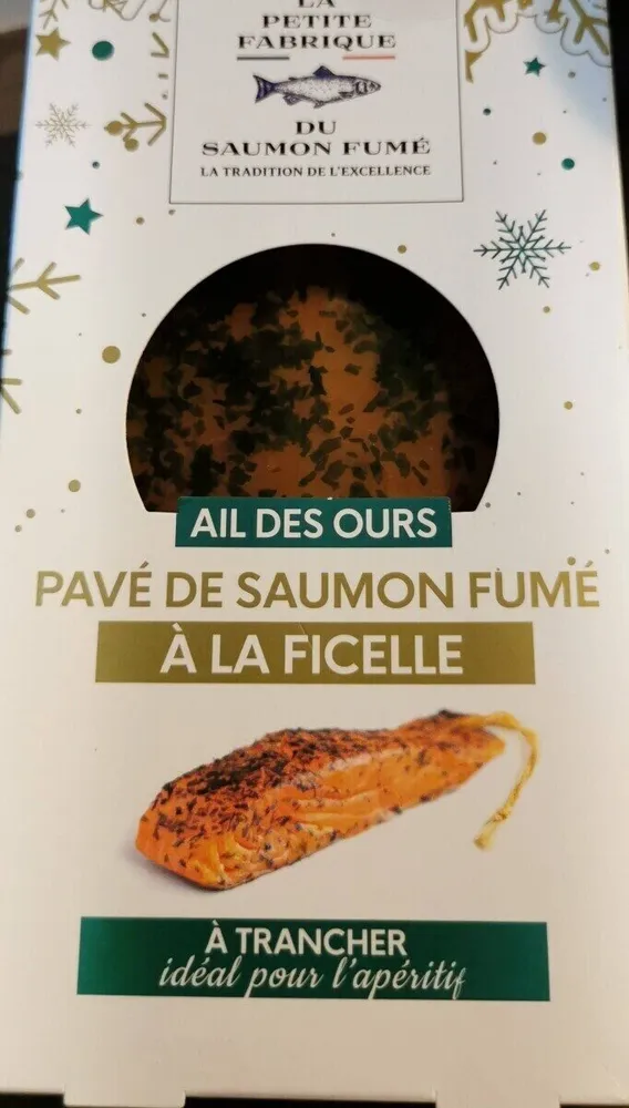Pavé de saumon fumé a la ficelle