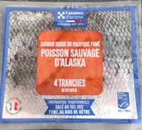 Saumon rouge du Pacifique fumée sauvage d'Alaska