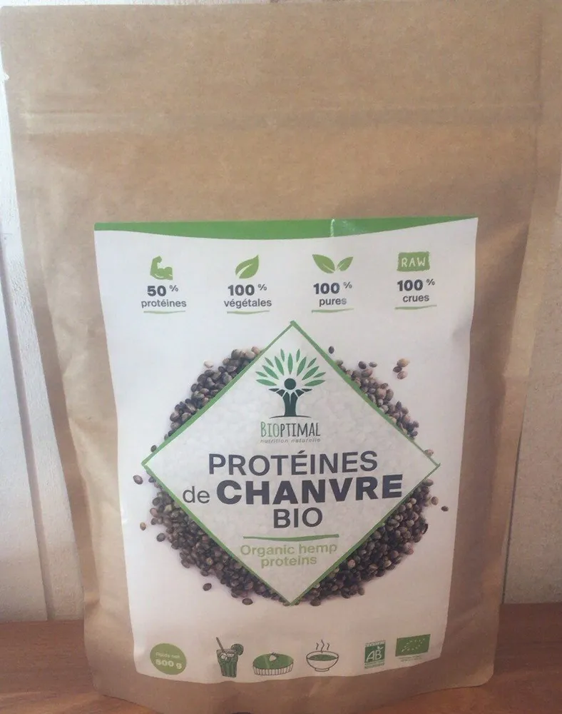 Protéine de chanvre bio en poudre