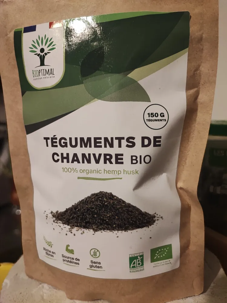 Téguments de chanvre bio