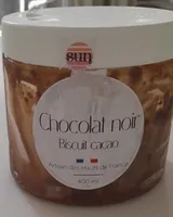 Crème glacée chocolat et inclusion de sablé