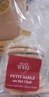 Petit sablé au thé chaï