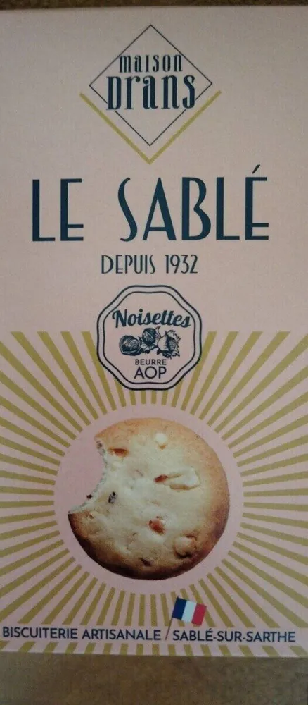 Le sablé noisettes beurre AOP