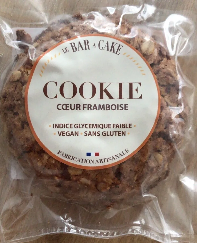 Cookie coeur framboise