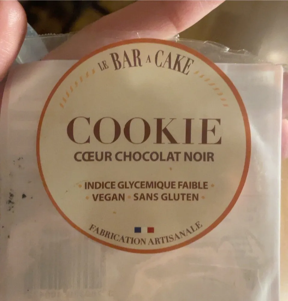 Cookie coeur chocolat noir
