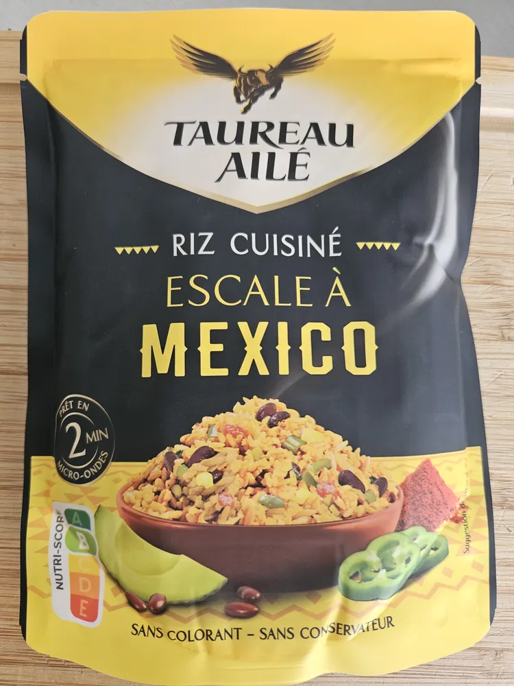 Riz cuisiné escale à Mexico