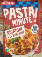 Pasta minute Rigatoni à la bolognaise