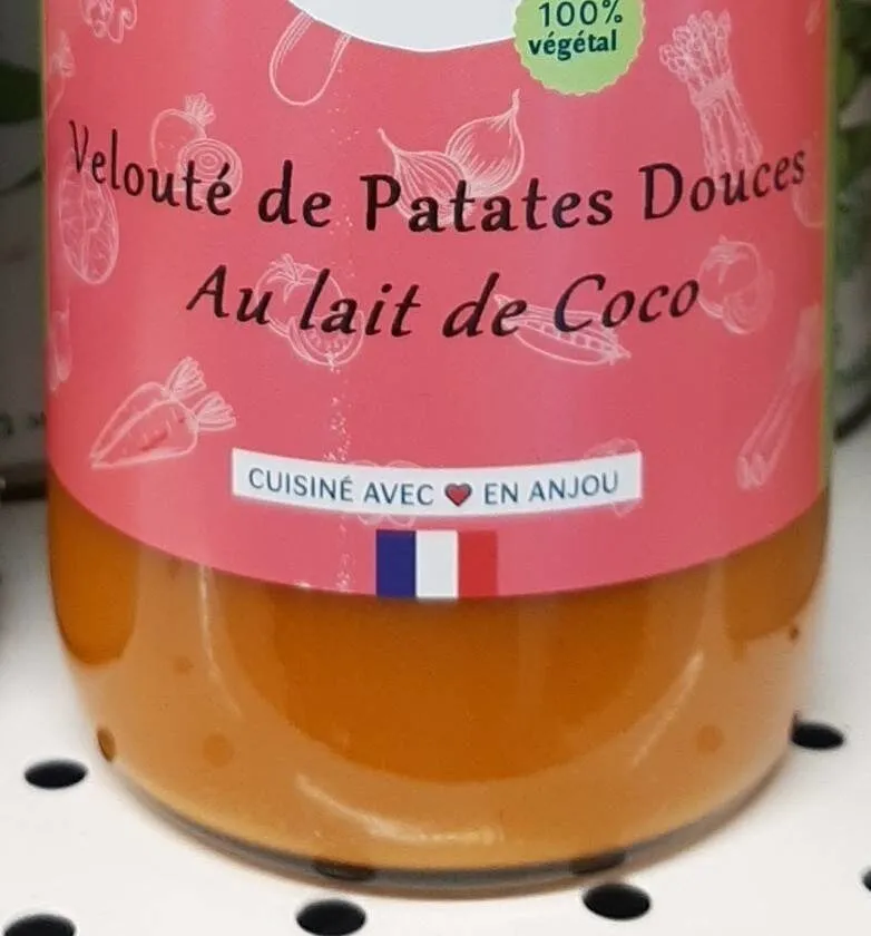 Velouté de patates douces au l'air de coco