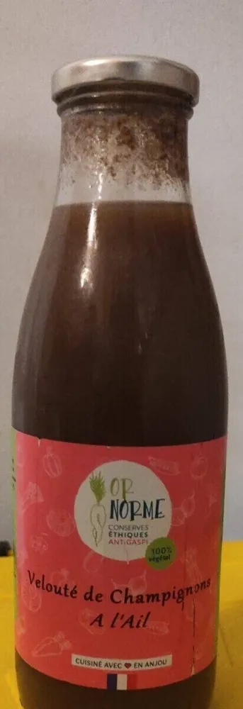 Velouté de champignons a l'ail