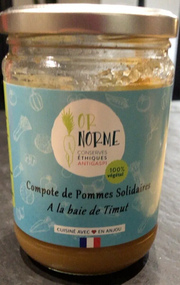Compote de pommes solidaire à la baie de Timut
