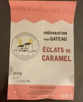 Préparation gateau éclat de caramel