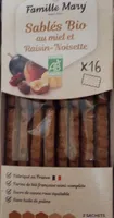 Sablés Bio au miel et raisin noisette
