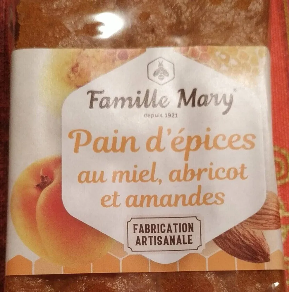 Pain d'épices au miel, abricot et amandes