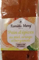 Pain d'épices  miel  orange et bergamote