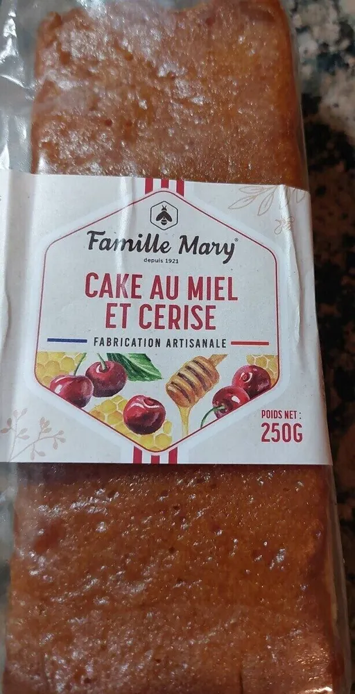 Cake au miel et cerise