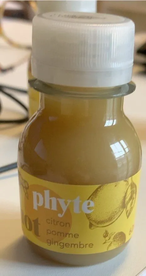 Shot citron-pomme-gingembre