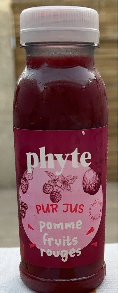 Pur jus pomme fruit rouge
