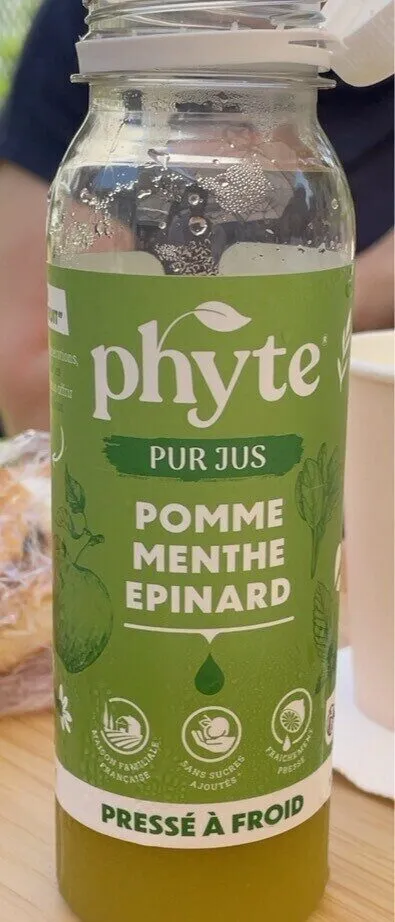 Pur jus pomme menthe epinard