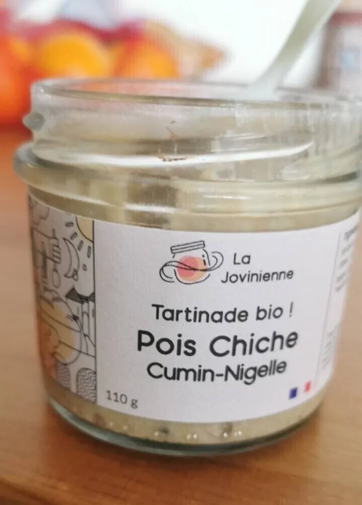 Tartinade bio pois chiche cumin nigelle