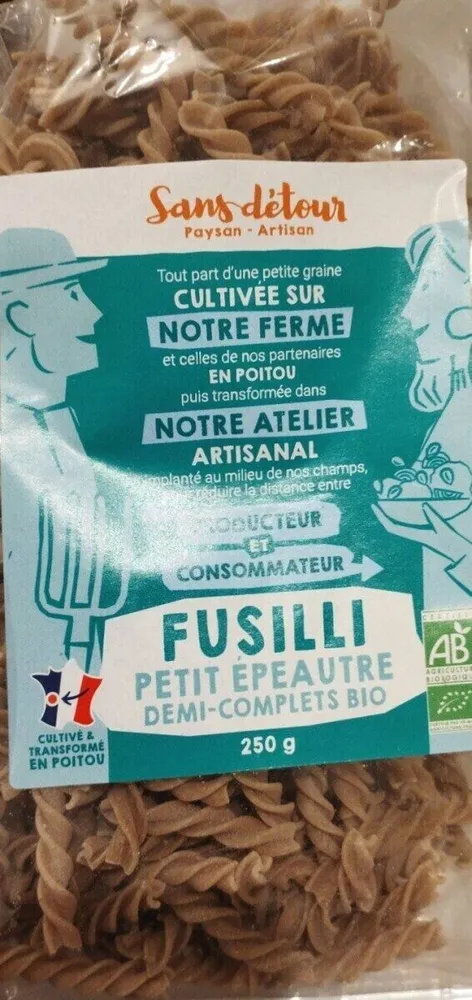 Fusilli Petit -épeautre demi-complets bio