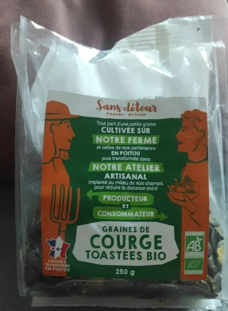 Graines de courge toastées bio
