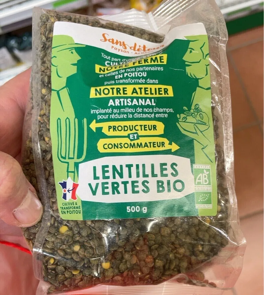 Lentilles vertes bio