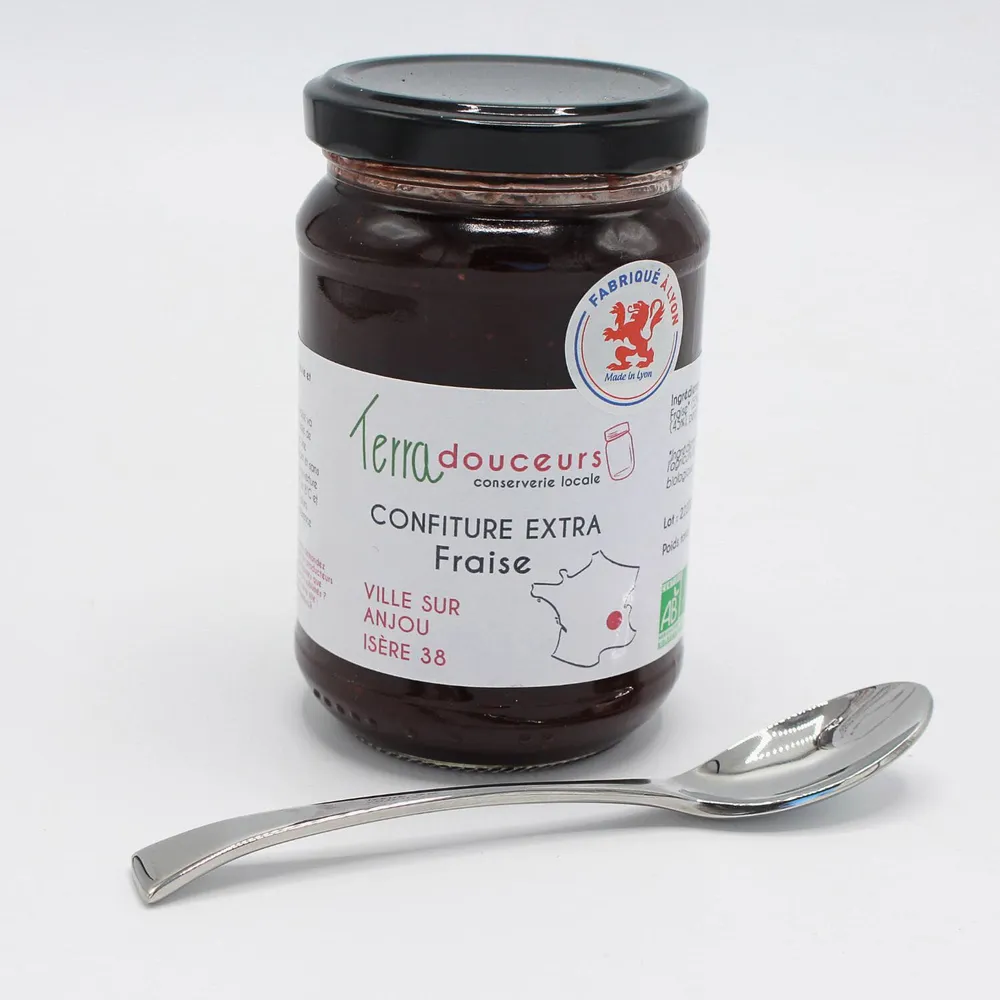 Confitures extra fraise épépinée bio