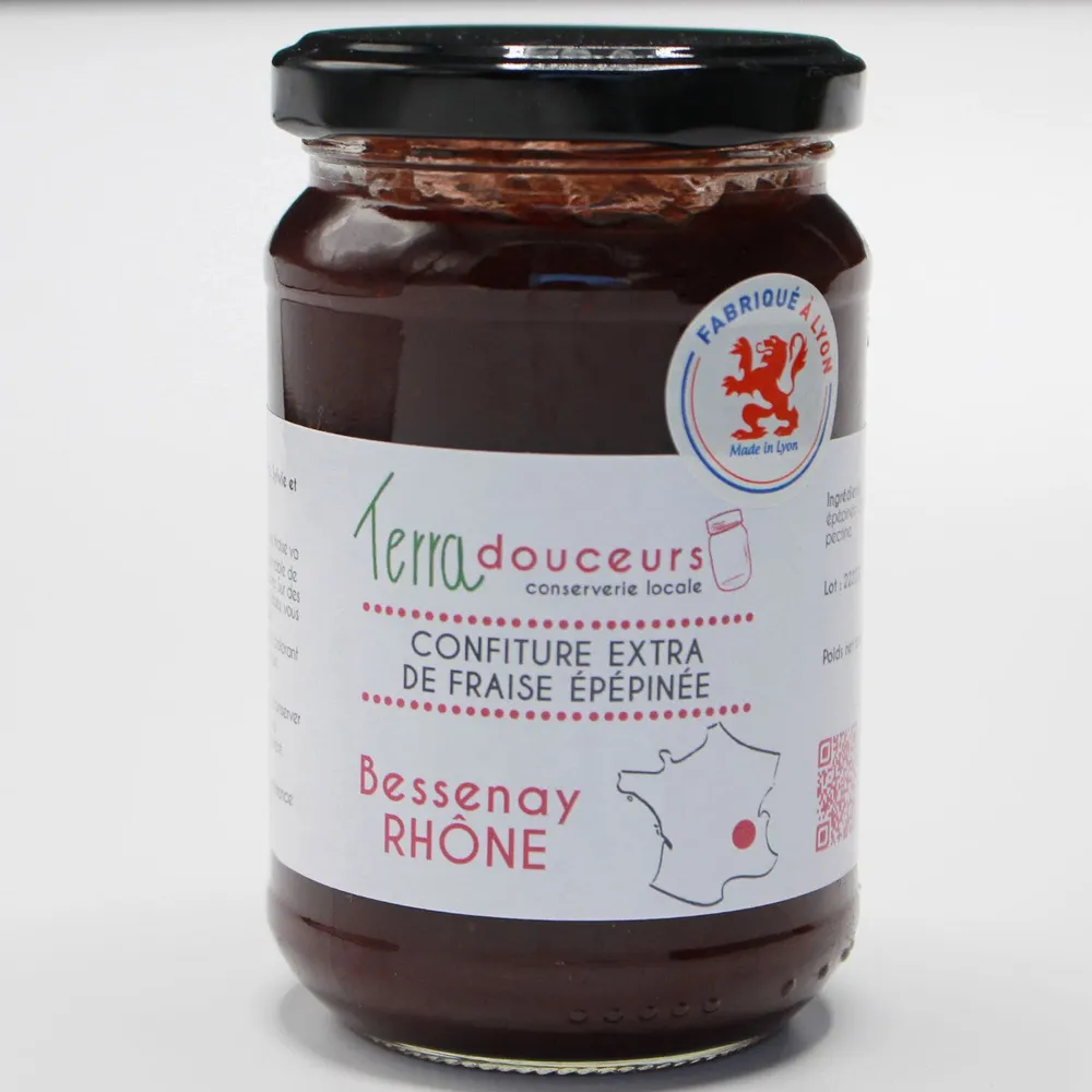 Confitures extra fraise épépinée bio