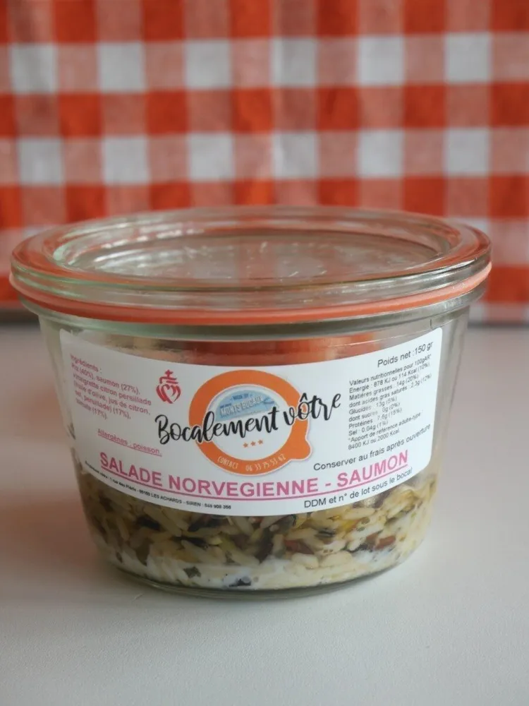 Salade saumon riz sauvage