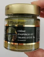 Crème d'asperges et truffe d'été aromatisée