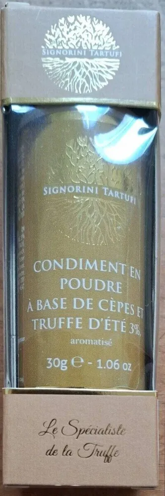 Condiment en poured à base de capes et truffle d'été