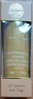 Condiment en poured à base de capes et truffle d'été