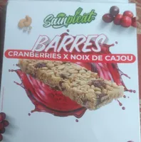 Barres cramberries noix de cajou