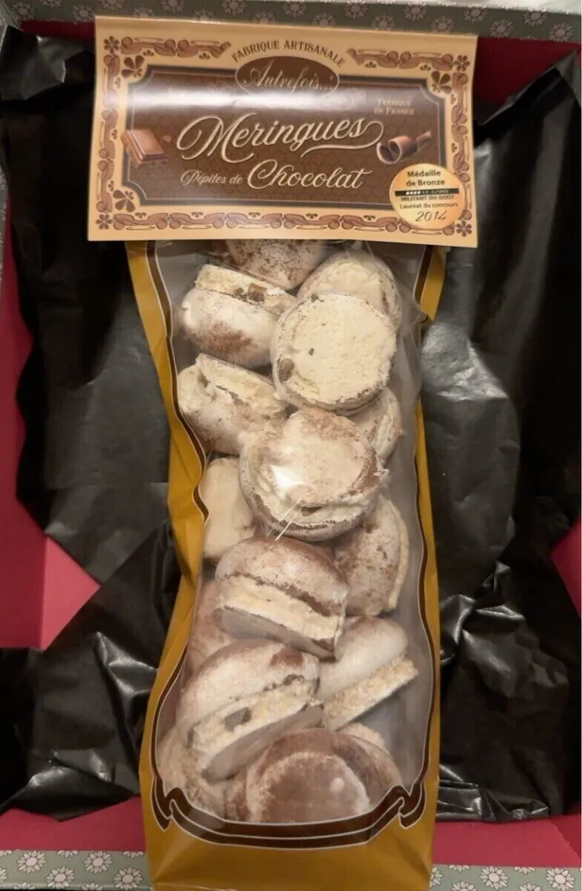 Meringues au pepites de chocolat