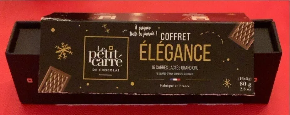 Coffret élégance - 16 carrés lactés grand cru