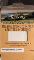 Mélange haricots blancs carotes oignons