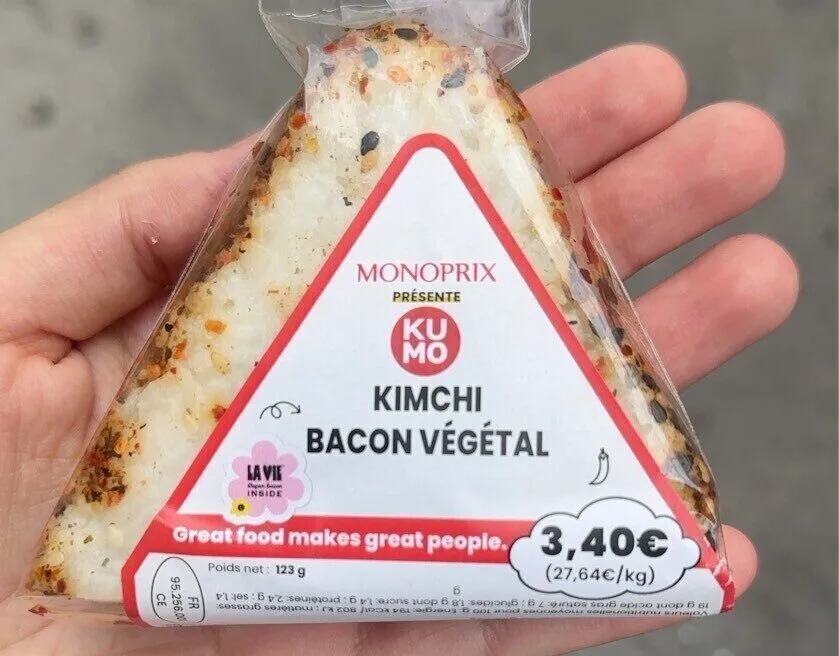 Kumo Kimchi Bacon Végétal Onigiri