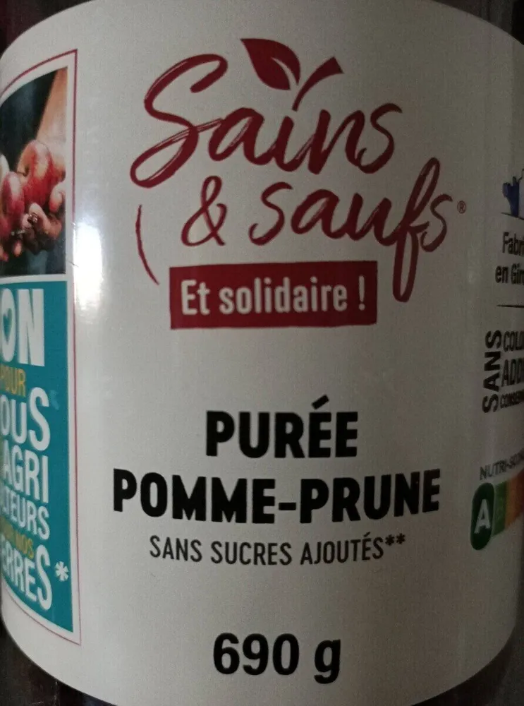 Purée pommes-prunes sans sucres ajoutés