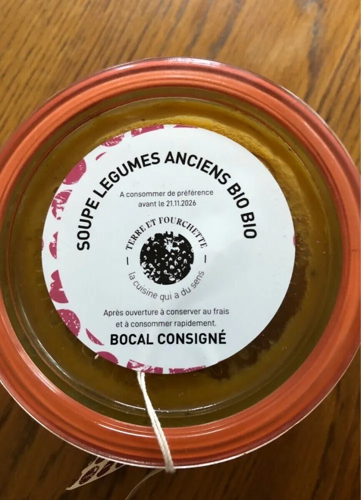 Soupe legumes anciens Bio