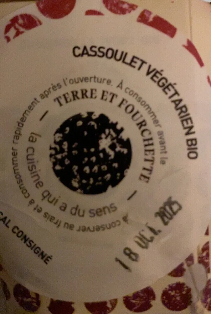 Cassoulet végétarien bio