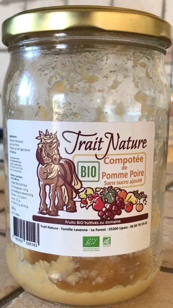Compotée de pommes poires