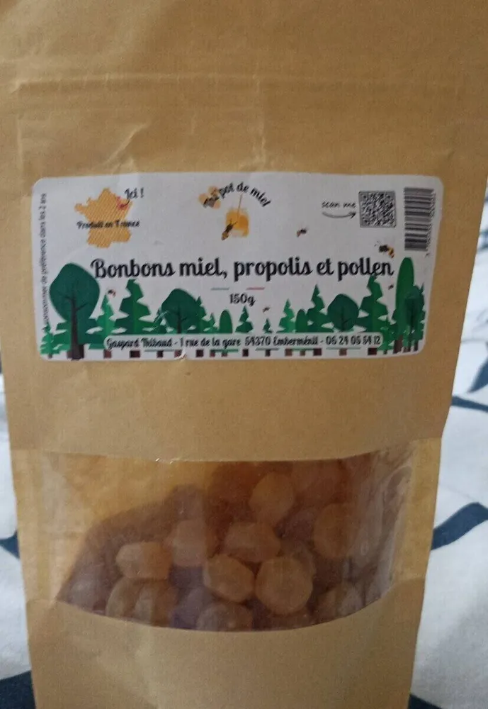 Bonbon miel, propiolis et pollen