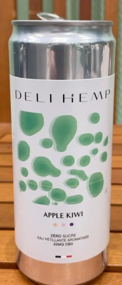 Eau pétillante aromatisée ( pomme kiwi)