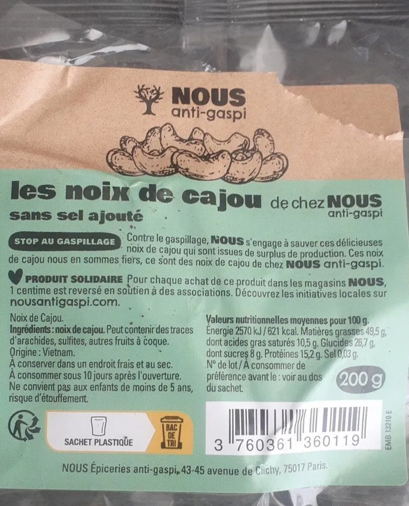 Noix de cajou